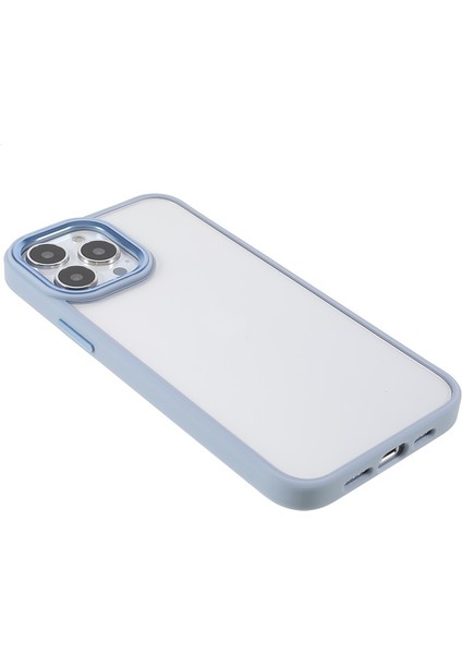 Apple iPhone 13 Pro Max Için Metal Kamera Korumalı Akrilik + Tpu Hibrit Telefon Kılıfı - Mavi (Yurt Dışından)