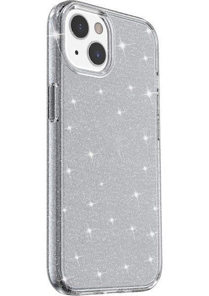 Apple iPhone 13 Için Parlak Yumuşak Tpu + Sert Pc Darbeye Dayanıklı Koruyucu Kılıf - Şeffaf/siyah (Yurt Dışından) indirimleri