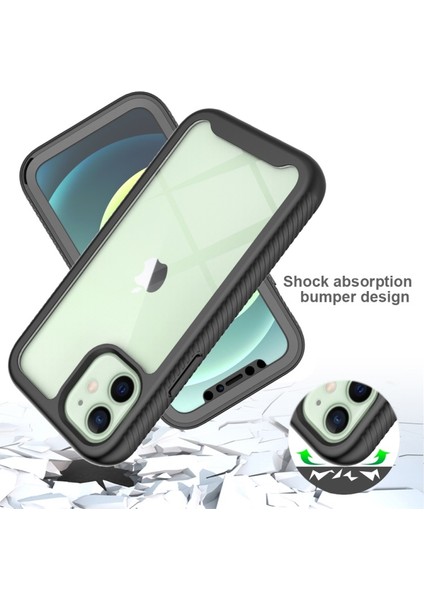 Apple iPhone 12 Mini 5.4 Inç Uyumlu Pet Ekran Koruyuculu Pc + Tpu Hibrit Telefon Kılıfı - Mor (Yurt Dışından) fırsatları