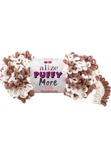 Puffy More El Örgü Ipi - 6261 Sütlü Kahve - 150 Gr. 11,5 Mt.