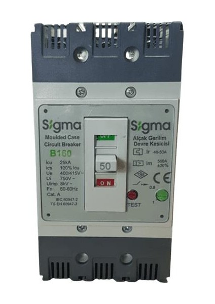 40-50A 25KA 3p Termik Manyetik Şalter B160 Sigma