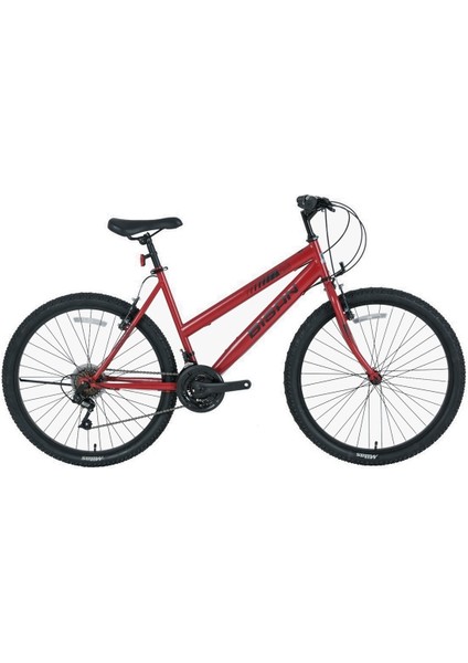 Sentıero Bayan Dağ Bisikleti 46CM V 26 Jant 21 Vites Kırmızı Beyaz