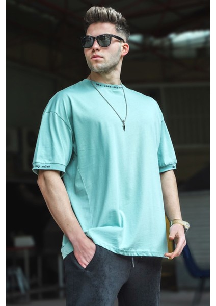 Mint Yeşili Oversize T-Shirt 5803