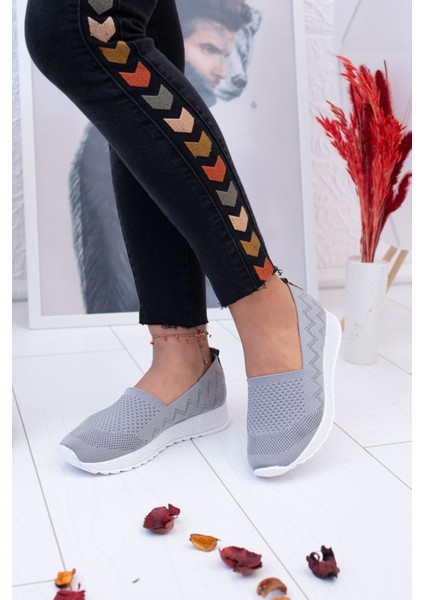 Ortopedik Pedli Triko Spor Ayakkabı