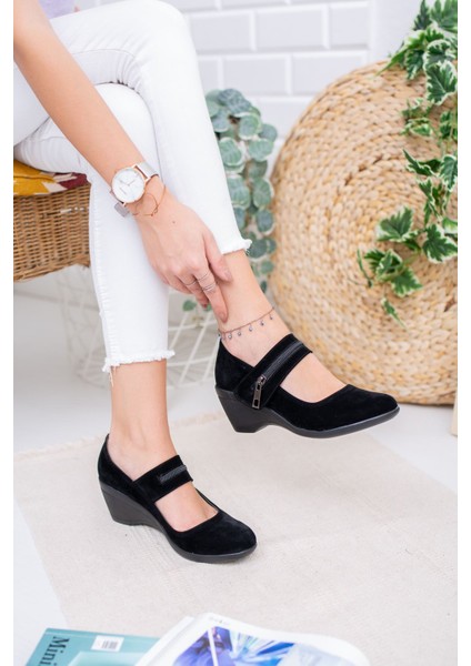 Dolgu Taban Fermuar Detaylı Kadın Ayakkabı fiyatları