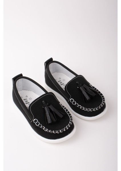 Püsküllü Erkek Bebe Ayakkabı