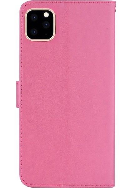 Apple iPhone 12 Pro 6.1 Uyumlu Baykuş Tokalı Deri Telefon Kılıfı - Pembe (Yurt Dışından) fiyatları