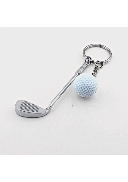 Golf Topu ve Sopası Anahtarlık