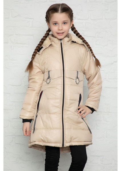 Kapşonlu Içi Polar Şişme Mont modelleri