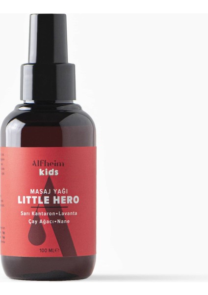 Alfheim little Hero Masaj Yağı/ Bebek ve Çocuklar Için/ ve Yanıklar Için/hassas CILTLER/100 ml