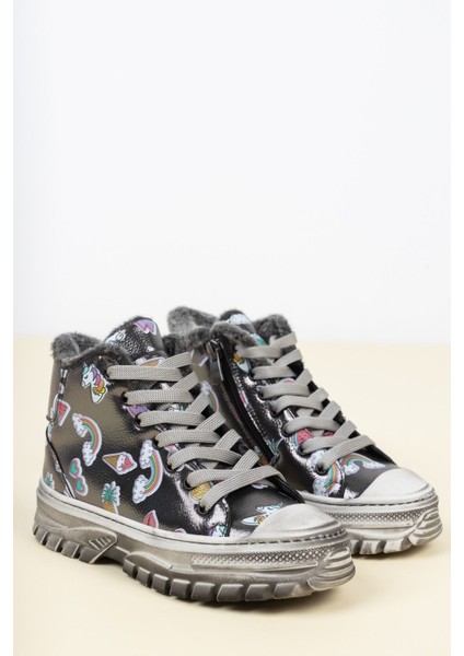 Içi Tüylü Yandan Fermuarlı Platin Çocuk Bot fiyatları