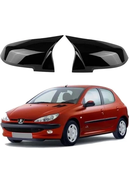 Peugeot 206 Araca Özel Batman Yarasa Ayna Kapağı Pianoblack