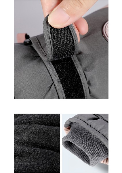 Rüzgar Geçirmez Dokunmatik Ekran Uyumlu Kayak Eldiveni -Beyaz (Yurt Dışından) modelleri