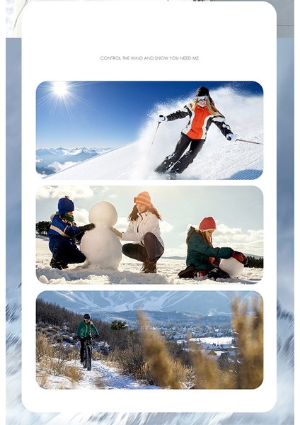 Rüzgar Geçirmez Dokunmatik Ekran Uyumlu Kayak Eldiveni -Beyaz (Yurt Dışından) fırsatları