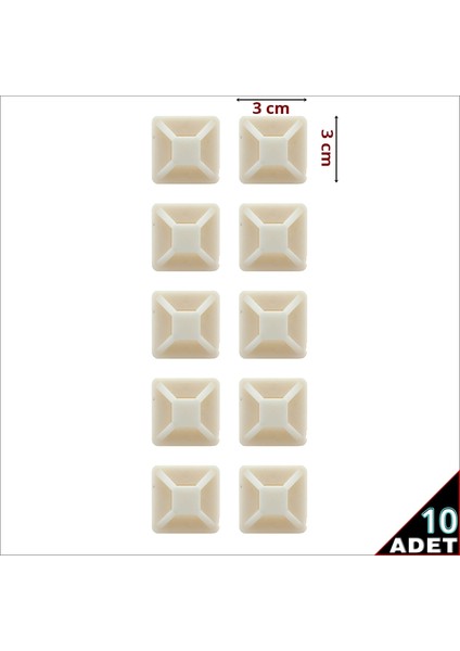 Yapışkan Bantlı Kroşe - 10 Adet fiyatları