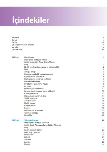 Ebeliğin Temelleri Öğrenciler Için Ders Kitabı