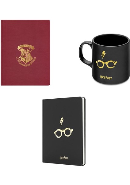 Harry Potter Hogwarts ve Siyah Haftalık Ajanda Seti ve Mug