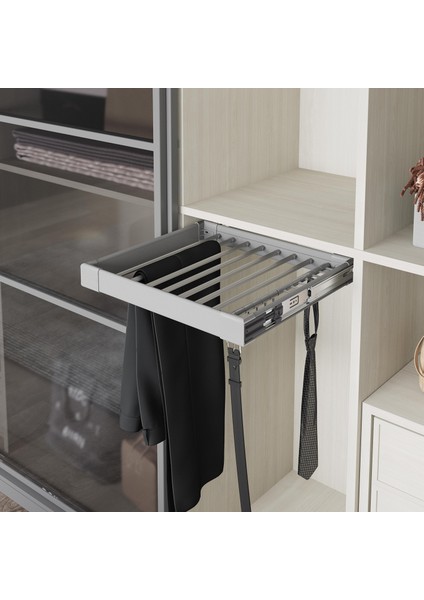 Tavana Bağlı Fr.tls.raylı Alüm.pant.krav.kem. 50 cm Gri