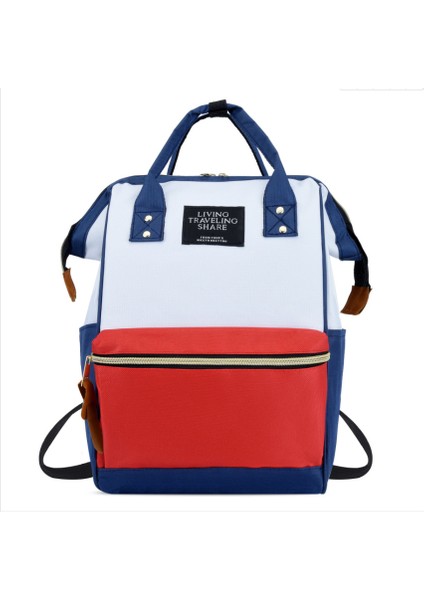 2022 Yeni Renkli Anne Sırt Çantası Anne ve Bebek Anne Çantası Kadın Çift Omuz Sırt Çantası(Yurt Dışından)