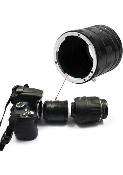 Makro Uzatma Tüpü Extension Tube Sony A5000 A5100 A6000 A6100 A6300 A6400 A6500 A6600 modelleri