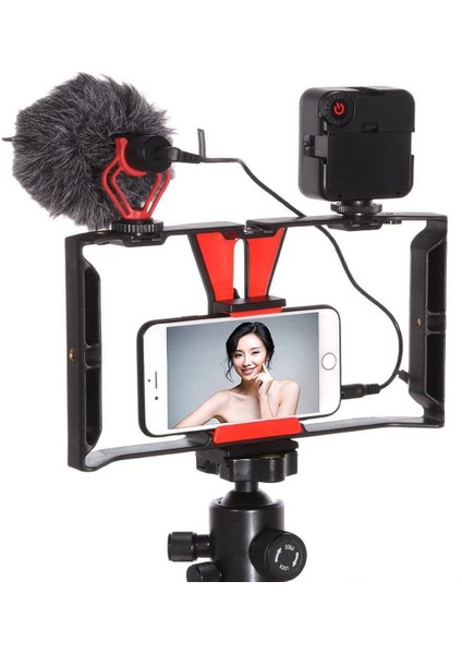 Tüm Telefonlar ile Uyumlu U Hand Rig Cage Kafes Stabilizer Samsung , Xiaomi , Iphone , Huawei Vb. fırsatları