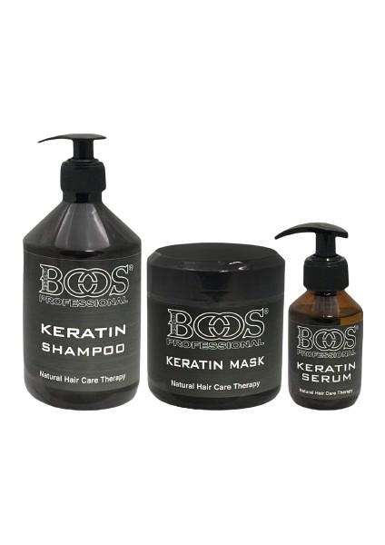 Pro Boos Professıonal Keratin Şampuan Serum Maske Set 3'lü