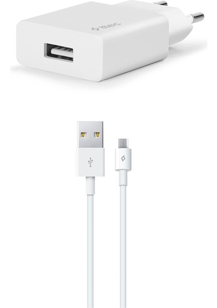 Smartcharger 2.1A Seyahat Şarj Aleti + Micro USB Kablo