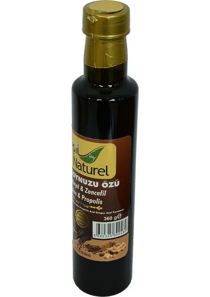 Doğal Keçiboynuzu Özü Zerdeçal Zencefil Polen Propolis Karışımı 360 gr