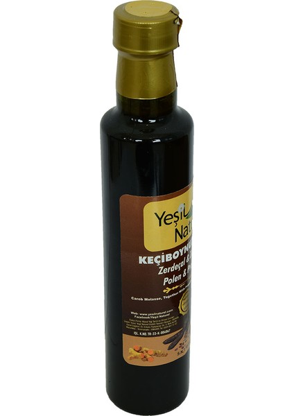 Doğal Keçiboynuzu Özü Zerdeçal Zencefil Polen Propolis Karışımı 360 gr