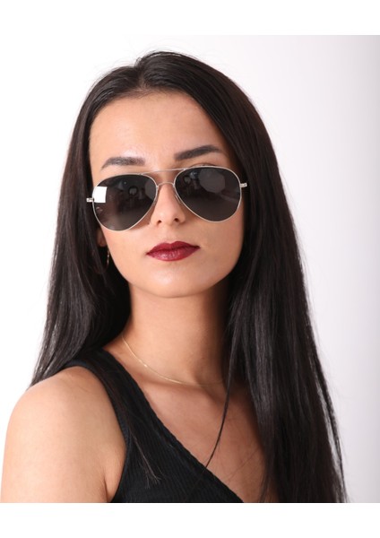 Gümüş Damla Modeli Kadın Güneş Gözlüğü 4005 08