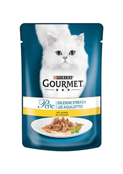 Gourmet Perle Izgara Tavuklu Kedi Konserve 85 Gr. x 24 Adet