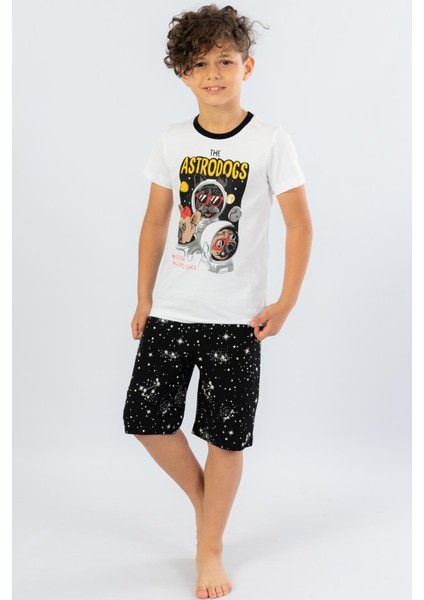 VİENETTA 104215-0505 ÇOCUK ŞORT BEYAZ PİJAMA TAKIMI