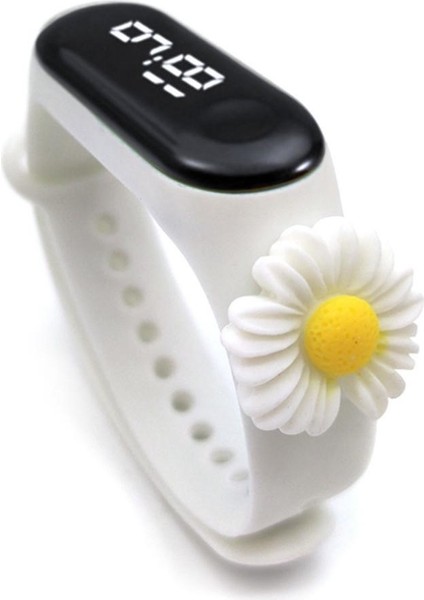 Djital Kol Saat Pembe Kız Çocuk Slikon Kordon Bileklik Su Geçirmez