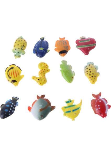 12X Plastik Deniz Hayvan Seti Çeşitli Deniz Modeli Çocuklar Parti Çanta Dolgu (Yurt Dışından)