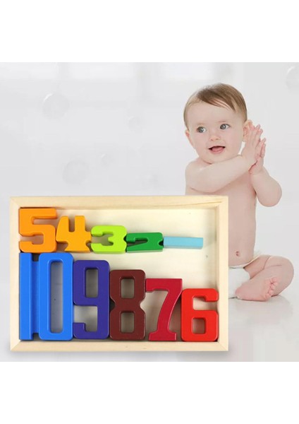 Bebek Oyuncak Montessori Ahşap Blokları Oyuncak Seti Eğitici Oyuncaklar Matematik Oyuncak Hediye (Yurt Dışından) modelleri
