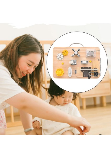 Bebek Ahşap Meşgul Yönetim Kurulu Eğitim Öğrenme Montessori Oyuncak Ihtiyaçları - E (Yurt Dışından)