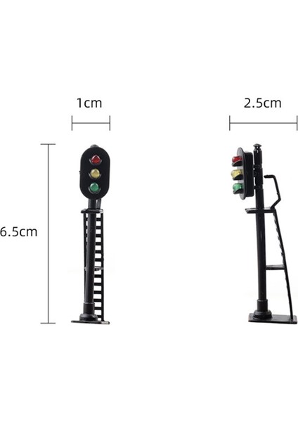 1/87 Trafik Işığı Mini Kum Masa Modeli Tren Demiryolu Modeli Sahneleri A (Yurt Dışından)