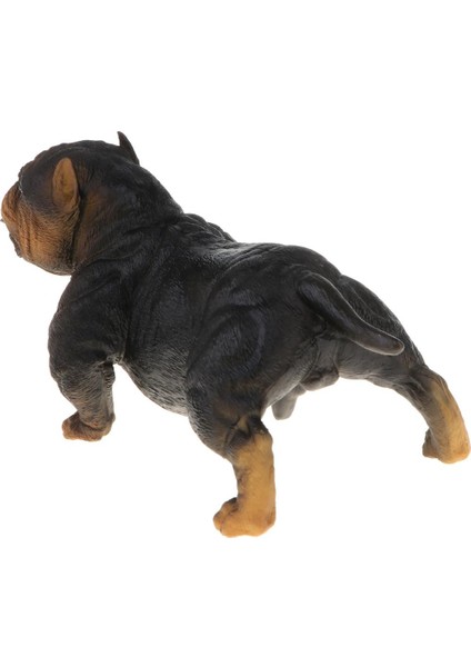 2x Amerikan Zorba Pitbull Figürü Hayvan Köpek Köpek Pet Model Oyuncak Ev Dekor (Yurt Dışından)