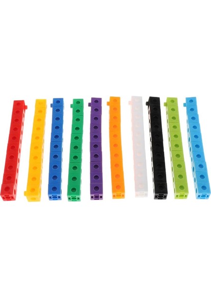 200XEARLY Eğitim Multilink Sayma Küpleri Snap Blokları Manipülatif Matematik (Yurt Dışından)