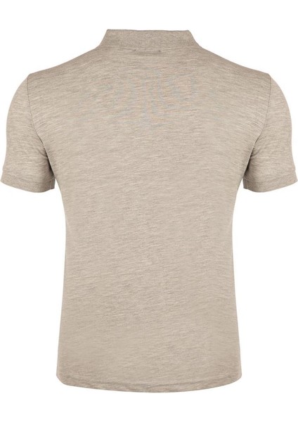 Regular Fit Polo Yaka %100 Pamuk Kısa Kollu Basic Penye T-Shirt-PE3603TY22 fiyatları