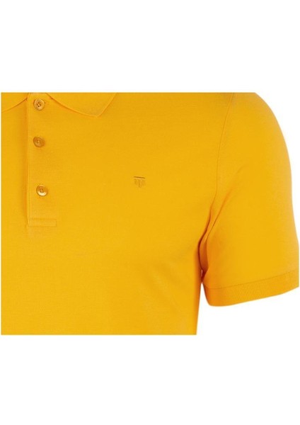 Regular Fit Polo Yaka %100 Pamuk Kısa Kollu Basic Penye T-Shirt-PE3603TY22