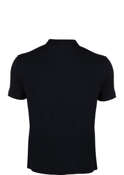 Büyük Beden Polo Yaka %100 Pamuk Kısa Kollu Basic Penye T-Shirt-PE36106TY22
