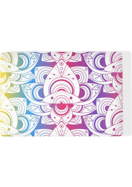 Çiçek Desenli Laptop Sticker Notebook Sticker
