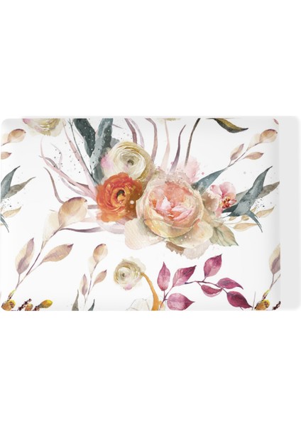 Çiçek Desenli Laptop Sticker Notebook Sticker