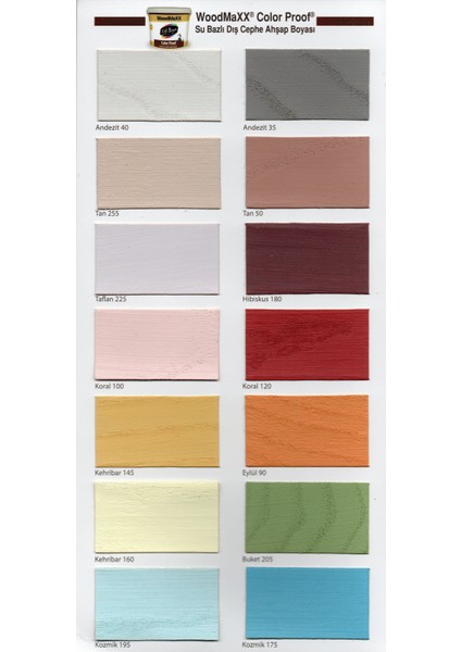 Woodmaxx Color Prof Su Bazlı Dış Cephe Ahşap Boyası 2,5 Lt