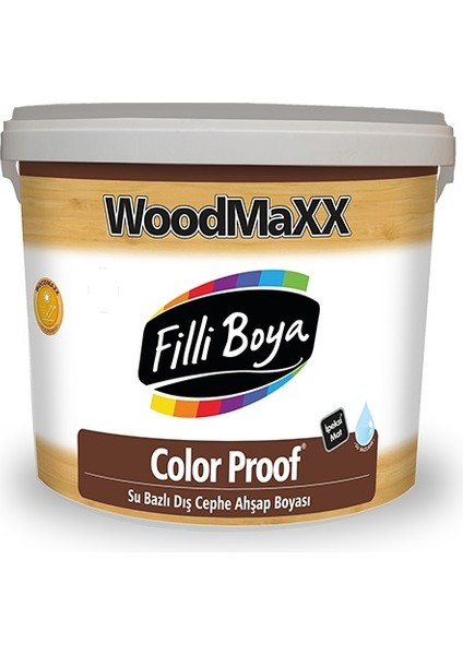 Woodmaxx Color Prof Su Bazlı Dış Cephe Ahşap Boyası 2,5 Lt