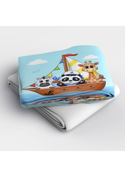 Animals Sail 3D Pamuk Saten Bebek Nevresim Takımı fırsatları