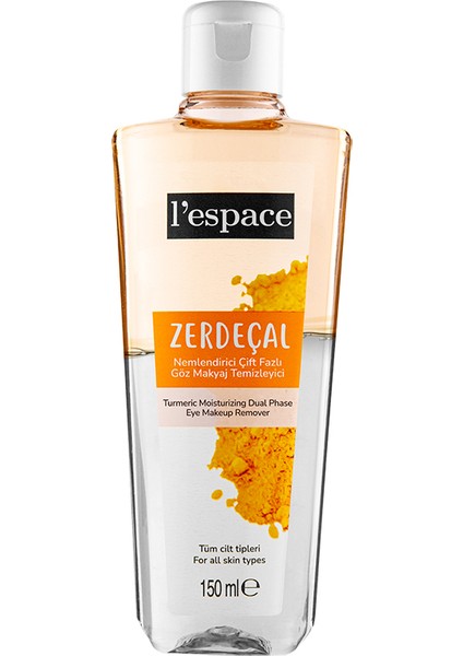 L'espace Zerdeçallı Nemlendirici Çift Fazlı Göz Makyaj Temizleyici 150 ml