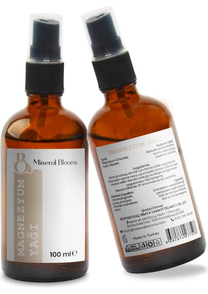 Mineral Blooms Magnezyum Yağı (Magnesium Oil) - Masaj Yağı