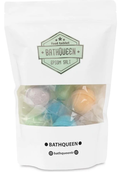 Bath Queen  Bath Bomb Foot Tablet - 12X45GR Banyo Topu